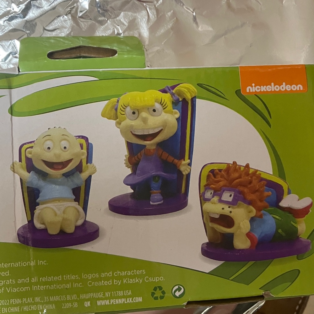 Nickelodeon Rugrats Fish Tank Decor Set - Green, Purple, Yellow - Picture 5 of 9